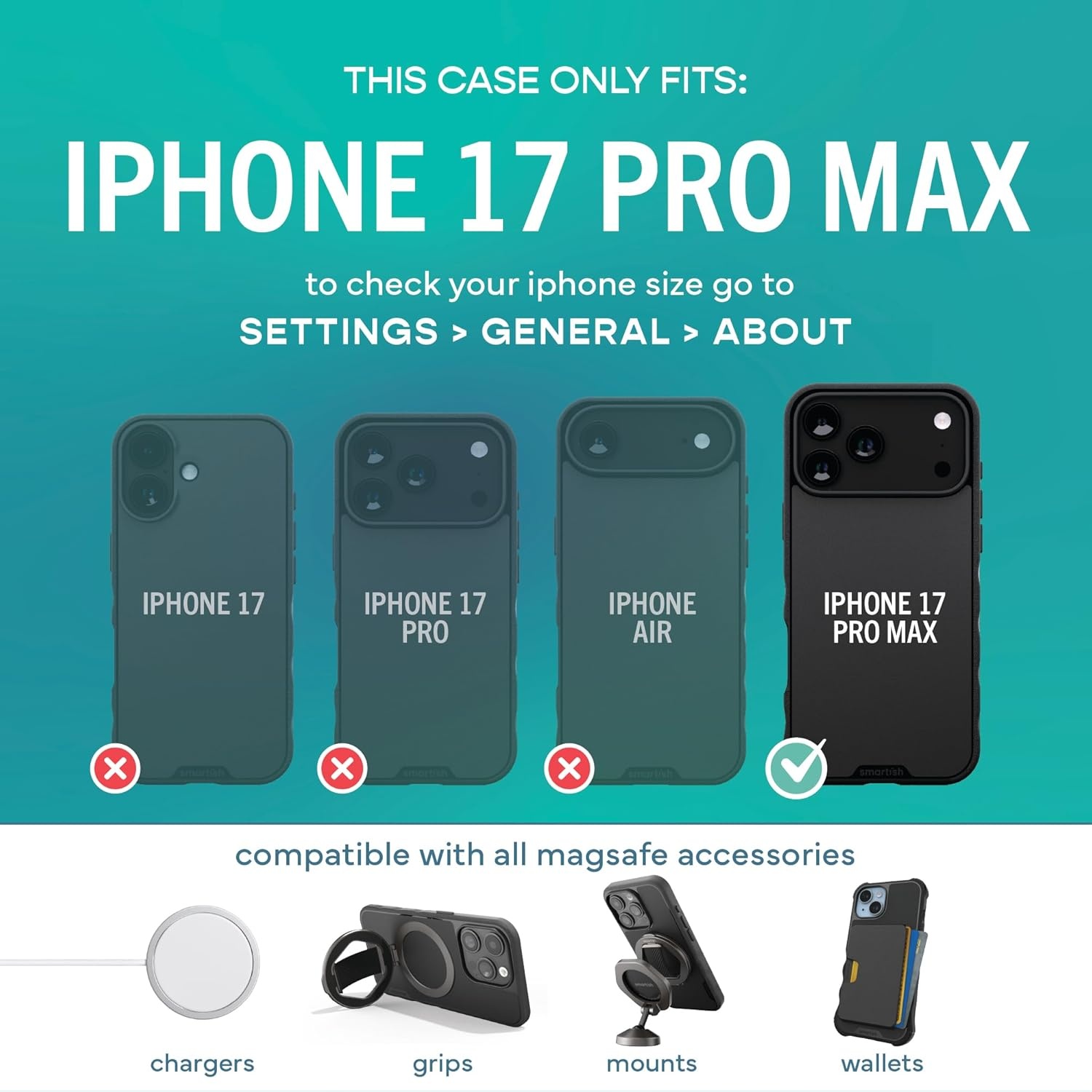 image:imageSmartish iPhone 15 Pro Max MagSafe Case  Gripmunk Slim  MagSafe  Protective  Vintage Floral  Drop Tested 6FT  Wireless Charging  Floral Case for Women  Fits Apple iPhone 15 Pro MaxIts A Jungle