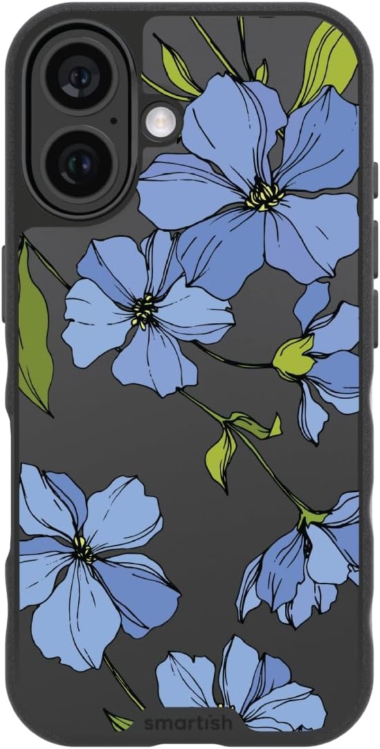 image:imageSmartish iPhone 15 Pro Max MagSafe Case  Gripmunk Slim  MagSafe  Protective  Vintage Floral  Drop Tested 6FT  Wireless Charging  Floral Case for Women  Fits Apple iPhone 15 Pro MaxBlue Blossoms