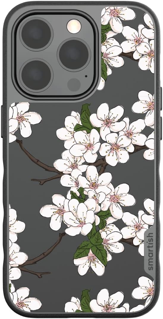 image:imageSmartish iPhone 15 Pro Max MagSafe Case  Gripmunk Slim  MagSafe  Protective  Vintage Floral  Drop Tested 6FT  Wireless Charging  Floral Case for Women  Fits Apple iPhone 15 Pro MaxVery Cherry Blossoms