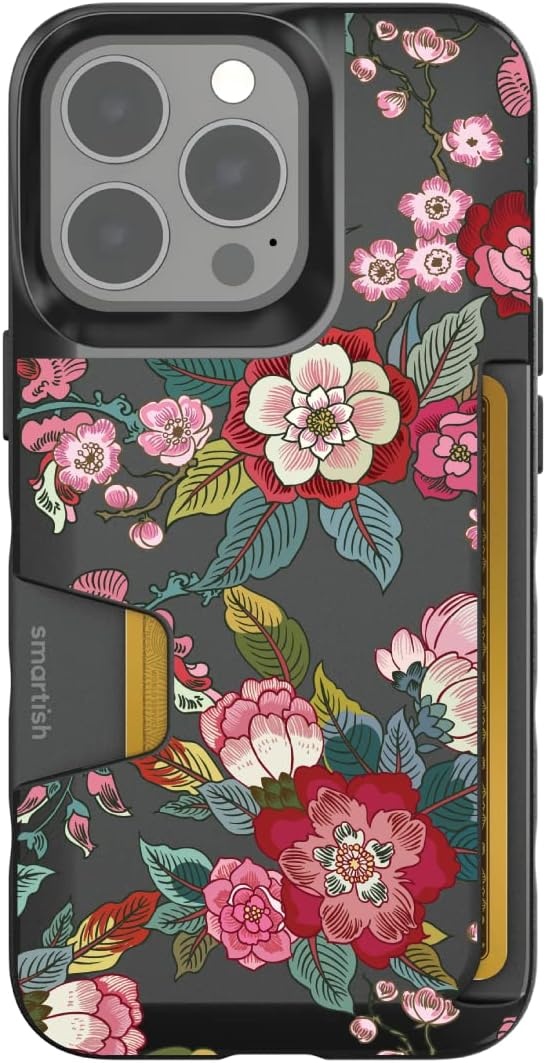 image:imageSmartish iPhone 15 Pro Max MagSafe Case  Gripmunk Slim  MagSafe  Protective  Vintage Floral  Drop Tested 6FT  Wireless Charging  Floral Case for Women  Fits Apple iPhone 15 Pro MaxVintage Floral