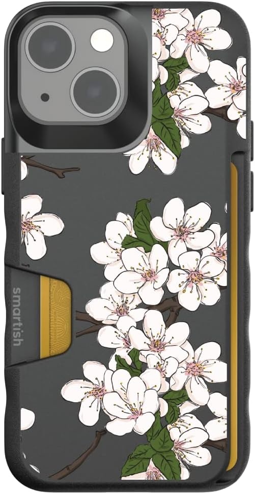 image:imageSmartish iPhone 15 Pro Max MagSafe Case  Gripmunk Slim  MagSafe  Protective  Vintage Floral  Drop Tested 6FT  Wireless Charging  Floral Case for Women  Fits Apple iPhone 15 Pro MaxVery Cherry Blossoms