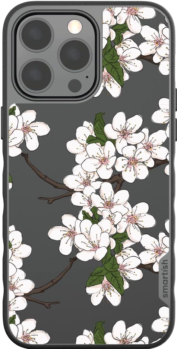 image:imageSmartish iPhone 15 Pro Max MagSafe Case  Gripmunk Slim  MagSafe  Protective  Vintage Floral  Drop Tested 6FT  Wireless Charging  Floral Case for Women  Fits Apple iPhone 15 Pro MaxVery Cherry Blossoms