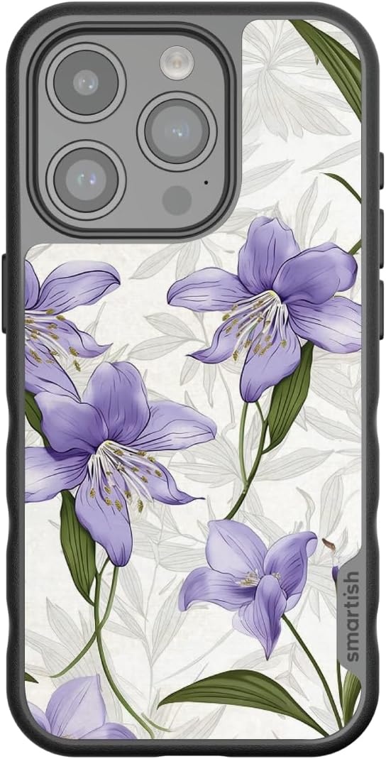 image:imageSmartish iPhone 15 Pro Max MagSafe Case  Gripmunk Slim  MagSafe  Protective  Vintage Floral  Drop Tested 6FT  Wireless Charging  Floral Case for Women  Fits Apple iPhone 15 Pro MaxLily Nouveau Elegance