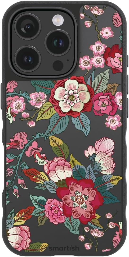 image:imageSmartish iPhone 15 Pro Max MagSafe Case  Gripmunk Slim  MagSafe  Protective  Vintage Floral  Drop Tested 6FT  Wireless Charging  Floral Case for Women  Fits Apple iPhone 15 Pro MaxVintage Floral