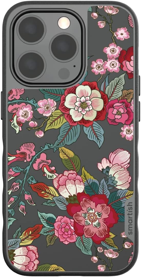 image:imageSmartish iPhone 15 Pro Max MagSafe Case  Gripmunk Slim  MagSafe  Protective  Vintage Floral  Drop Tested 6FT  Wireless Charging  Floral Case for Women  Fits Apple iPhone 15 Pro MaxVintage Floral
