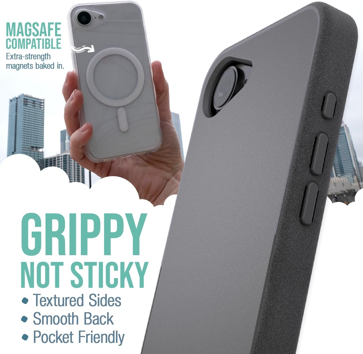 image:imageSmartish iPhone 15 Pro Max MagSafe Case  Gripmunk Slim  MagSafe  Protective  Vintage Floral  Drop Tested 6FT  Wireless Charging  Floral Case for Women  Fits Apple iPhone 15 Pro MaxCalla Me Maybe