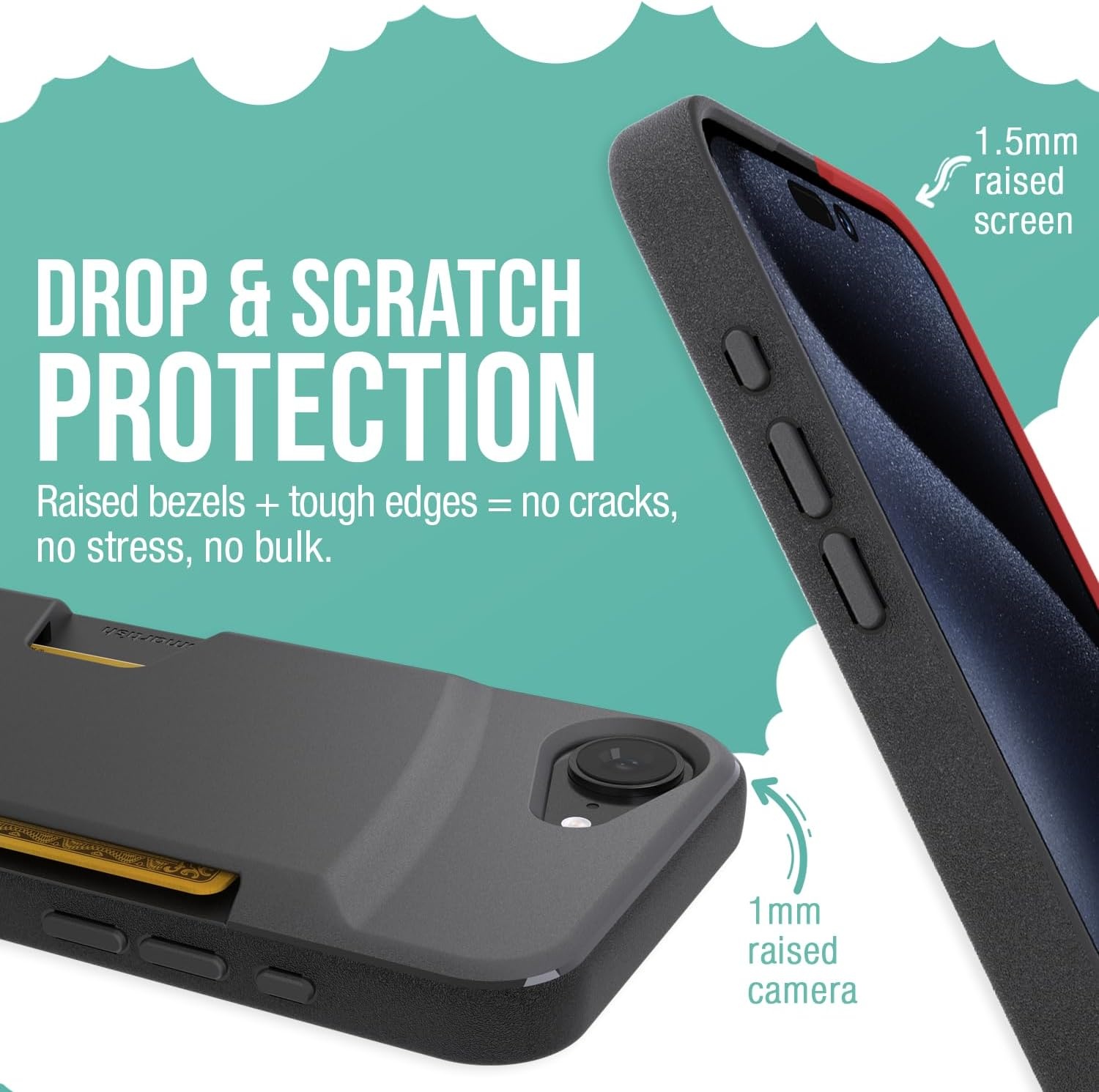 image:imageSmartish iPhone 15 Pro Max MagSafe Case  Gripmunk Slim  MagSafe  Protective  Vintage Floral  Drop Tested 6FT  Wireless Charging  Floral Case for Women  Fits Apple iPhone 15 Pro MaxVery Cherry Blossoms