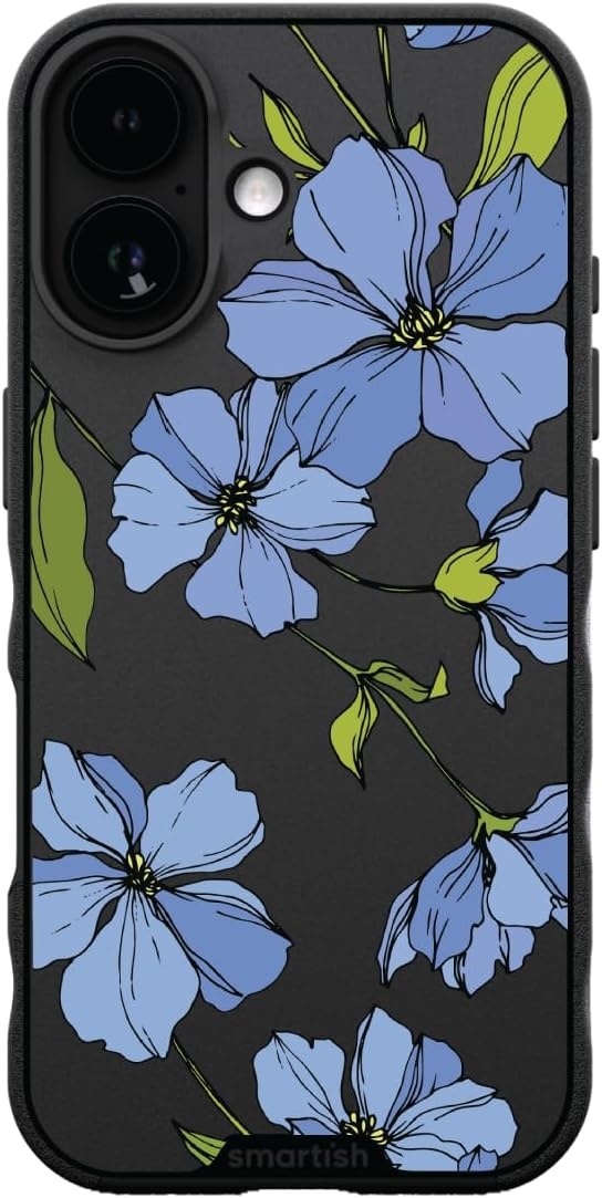 image:imageSmartish iPhone 15 Pro Max MagSafe Case  Gripmunk Slim  MagSafe  Protective  Vintage Floral  Drop Tested 6FT  Wireless Charging  Floral Case for Women  Fits Apple iPhone 15 Pro MaxBlue Blossoms