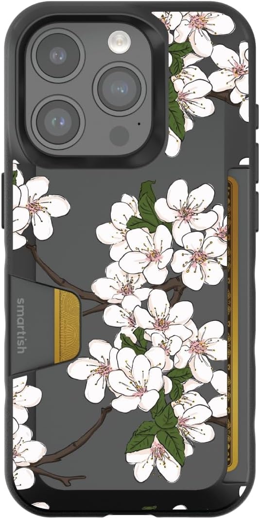 image:imageSmartish iPhone 15 Pro Max MagSafe Case  Gripmunk Slim  MagSafe  Protective  Vintage Floral  Drop Tested 6FT  Wireless Charging  Floral Case for Women  Fits Apple iPhone 15 Pro MaxVery Cherry Blossoms
