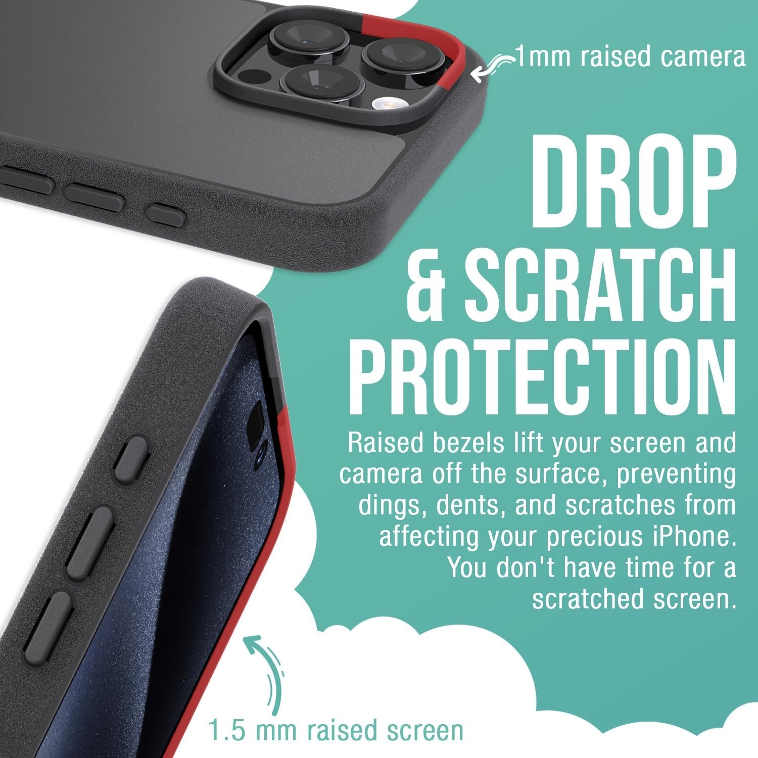 image:imageSmartish iPhone 15 Pro Max MagSafe Case  Gripmunk Slim  MagSafe  Protective  Vintage Floral  Drop Tested 6FT  Wireless Charging  Floral Case for Women  Fits Apple iPhone 15 Pro MaxLily Nouveau Elegance