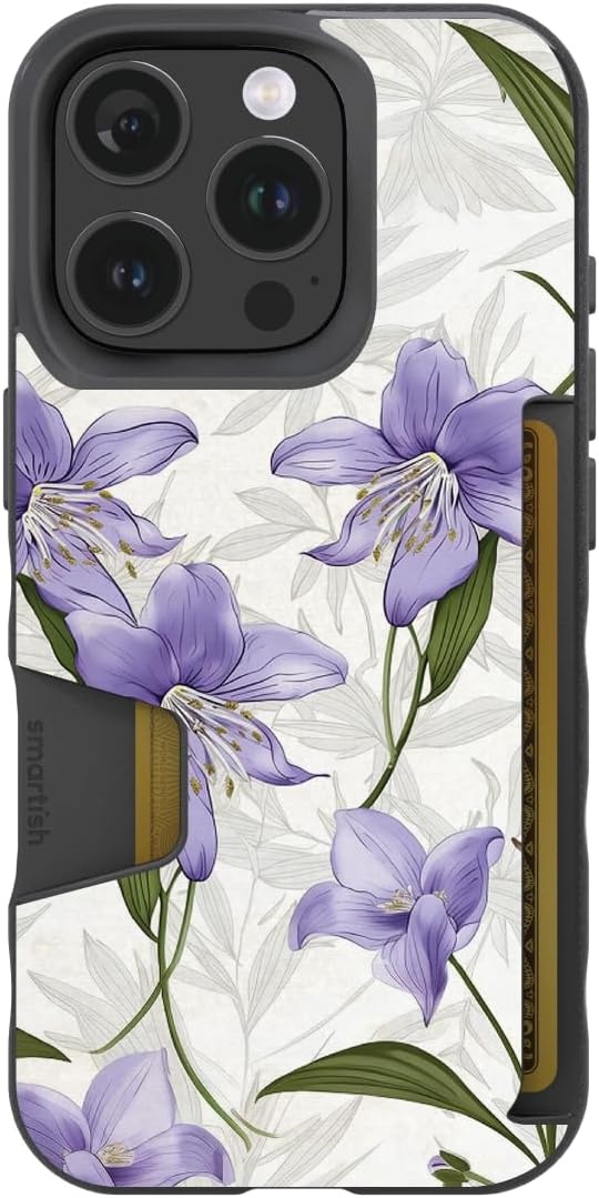 image:imageSmartish iPhone 15 Pro Max MagSafe Case  Gripmunk Slim  MagSafe  Protective  Vintage Floral  Drop Tested 6FT  Wireless Charging  Floral Case for Women  Fits Apple iPhone 15 Pro MaxLily Nouveau Elegance