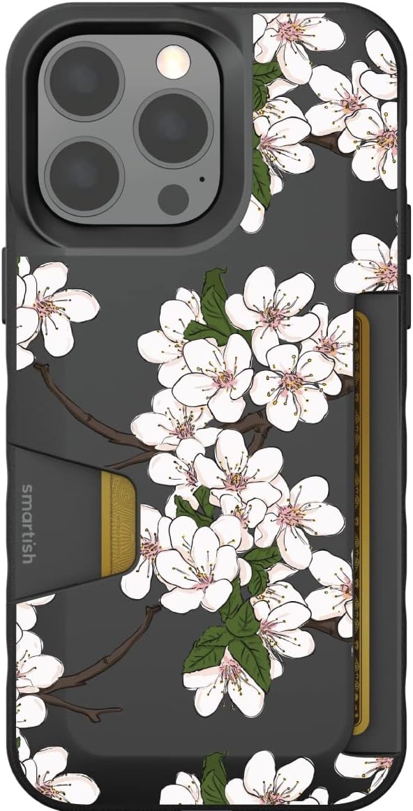 image:imageSmartish iPhone 15 Pro Max MagSafe Case  Gripmunk Slim  MagSafe  Protective  Vintage Floral  Drop Tested 6FT  Wireless Charging  Floral Case for Women  Fits Apple iPhone 15 Pro MaxVery Cherry Blossoms