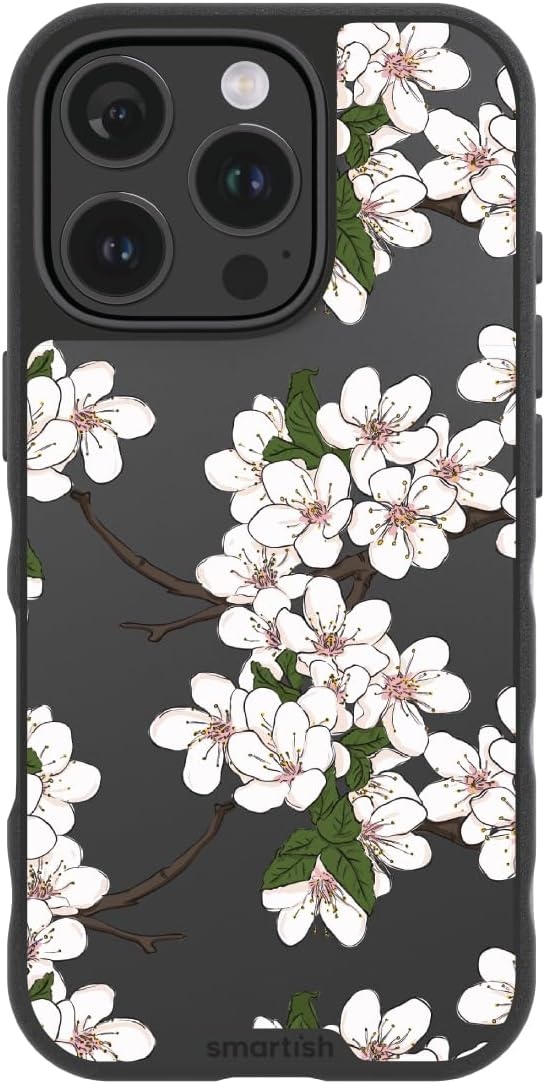 image:imageSmartish iPhone 15 Pro Max MagSafe Case  Gripmunk Slim  MagSafe  Protective  Vintage Floral  Drop Tested 6FT  Wireless Charging  Floral Case for Women  Fits Apple iPhone 15 Pro MaxVery Cherry Blossoms