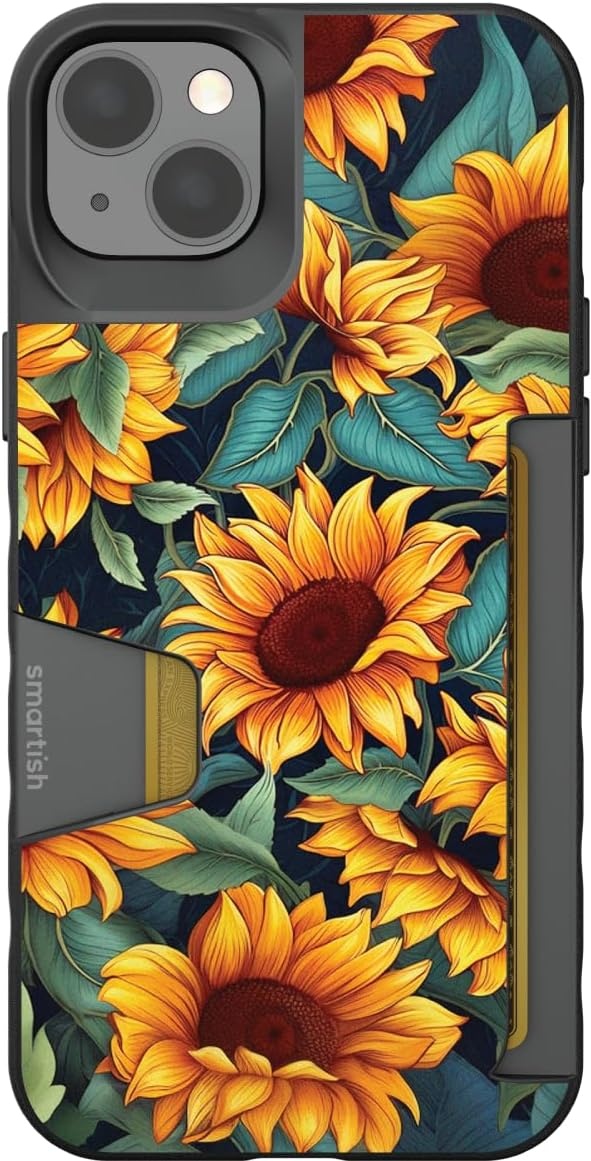 image:imageSmartish iPhone 15 Pro Max MagSafe Case  Gripmunk Slim  MagSafe  Protective  Vintage Floral  Drop Tested 6FT  Wireless Charging  Floral Case for Women  Fits Apple iPhone 15 Pro MaxSunflower Power