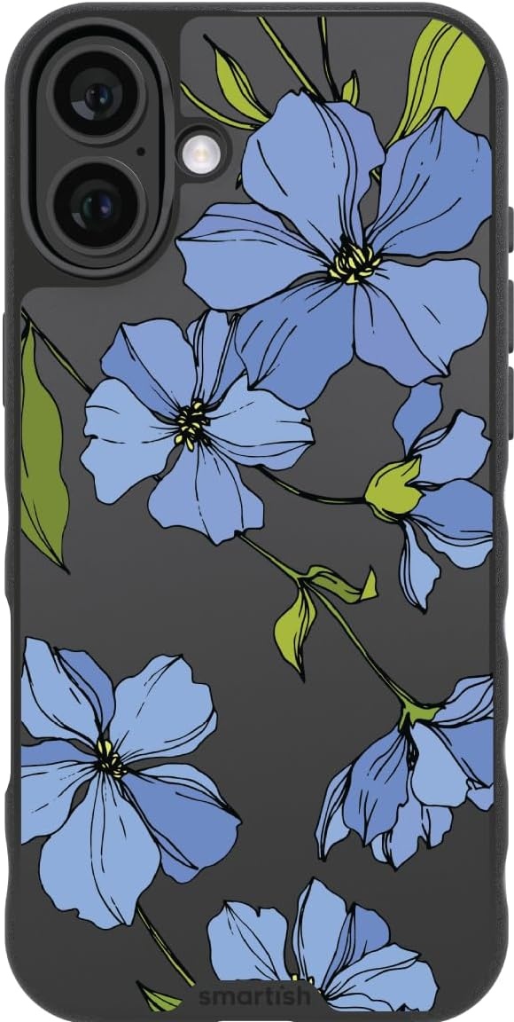 image:imageSmartish iPhone 15 Pro Max MagSafe Case  Gripmunk Slim  MagSafe  Protective  Vintage Floral  Drop Tested 6FT  Wireless Charging  Floral Case for Women  Fits Apple iPhone 15 Pro MaxBlue Blossoms