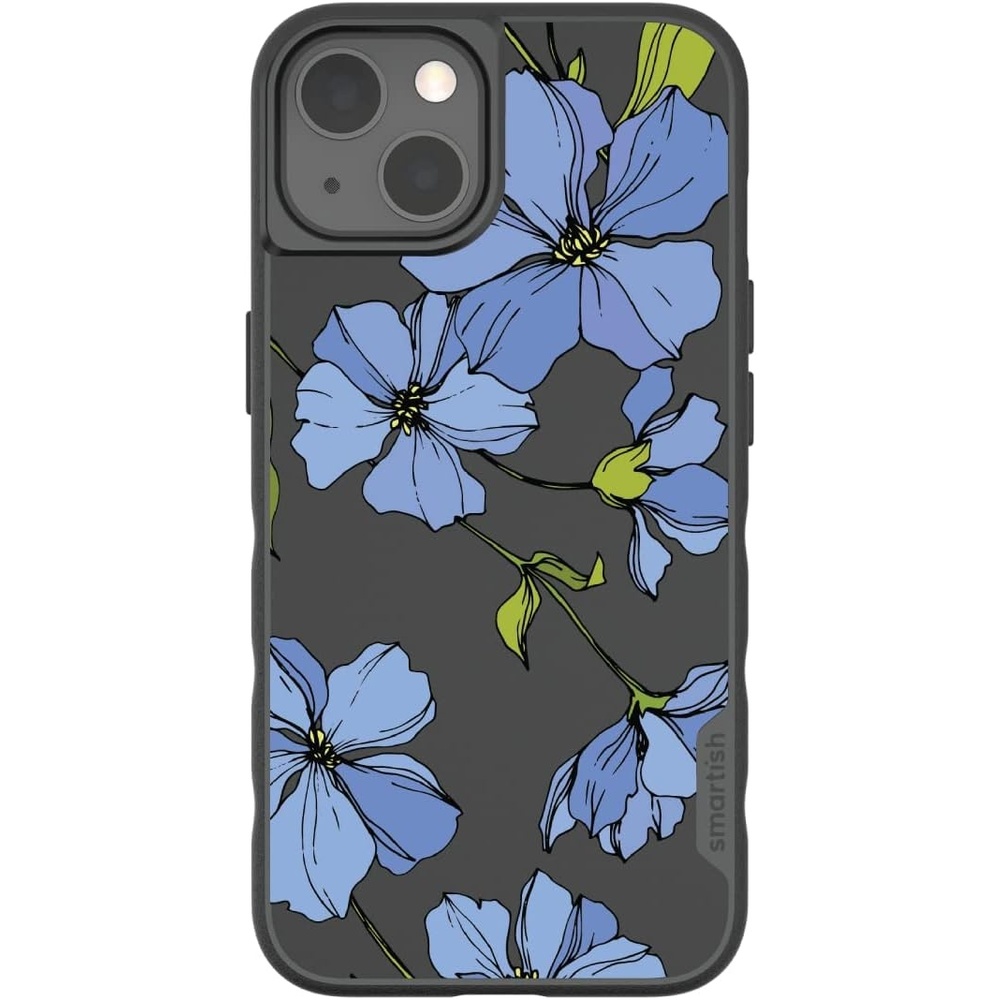 image:imageSmartish iPhone 15 Pro Max MagSafe Case  Gripmunk Slim  MagSafe  Protective  Vintage Floral  Drop Tested 6FT  Wireless Charging  Floral Case for Women  Fits Apple iPhone 15 Pro MaxBlue Blossoms