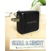 image:imageSmartish 2 Port USB Wall Charger  Charge Shack Maximum Speed 48 Amp Quick Charger Compatible with iPhone Android and All USB Devices Silk  Black65w Wall Charger