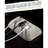 image:imageSmartish Bigger Cable Wrangler Organizer with 3in1 Universal Charging Cable  Lightly Toasted Beige
