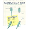 image:imageSmartish Bigger Cable Wrangler Organizer with 3in1 Universal Charging Cable  No 2 Pencil Gray