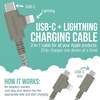 image:imageSmartish Cable Wrangler and Charger Bundle  Cable Wrangler Organizer with 2in1 USBC to USBCLightning Cable Fast Charger 100W  Lightly Toasted Beige
