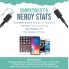 image:imageSmartish Lightning Fast Charging Cable  Crown Joule Durable Nylon Fabric Cord MFi Certified for iPad Airpods iPhone  Im Blushing 6ftNo 2 Pencil Gray