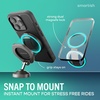 image:imageSmartish MagSafe Phone Grip Kickstand  Quickstand  Magnetic Cell Phone Finger Loop  DualSided Magnets Ring Holder Mount wMagSafe Adapter Kit for Apple iPhone Accessories  Black Tie AffairBlack Tie Affair