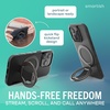 image:imageSmartish MagSafe Phone Grip Kickstand  Quickstand  Magnetic Cell Phone Finger Loop  DualSided Magnets Ring Holder Mount wMagSafe Adapter Kit for Apple iPhone Accessories  Black Tie AffairBlack Tie Affair