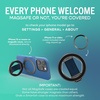 image:imageSmartish MagSafe Phone Grip Kickstand  Quickstand  Magnetic Cell Phone Finger Loop  DualSided Magnets Ring Holder Mount wMagSafe Adapter Kit for Apple iPhone Accessories  Black Tie AffairBlues on the Green