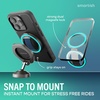 image:imageSmartish MagSafe Phone Grip Kickstand  Quickstand  Magnetic Cell Phone Finger Loop  DualSided Magnets Ring Holder Mount wMagSafe Adapter Kit for Apple iPhone Accessories  Black Tie AffairBlues on the Green