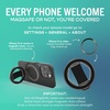 image:imageSmartish MagSafe Phone Grip Kickstand  Quickstand  Magnetic Cell Phone Finger Loop  DualSided Magnets Ring Holder Mount wMagSafe Adapter Kit for Apple iPhone Accessories  Black Tie AffairBlack Tie Affair