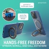 image:imageSmartish MagSafe Phone Grip Kickstand  Quickstand  Magnetic Cell Phone Finger Loop  DualSided Magnets Ring Holder Mount wMagSafe Adapter Kit for Apple iPhone Accessories  Black Tie AffairBlues on the Green