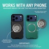 image:imageSmartish MagSafe Suction Mount  WallFlower  3 in 1 Reversible Magnetic Phone Grip Finger Loop Suction Mount Kickstand wUniversal MagSafe Adapter Kit for Apple iPhone  So JadedSo Jaded