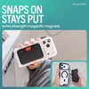image:imageSmartish MagSafe Wallet  Side Hustle Flip  Magnetic Card Holder Kickstand  Slim  Flip Finger Grip Strap Holds 3 Cards  Cash Compatible with Apple iPhone 171615141312  Black Tie AffairBlack Tie Affair