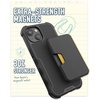 image:imageSmartish MagSafe Wallet  Side Hustle Flip  Magnetic Card Holder Kickstand  Slim  Flip Finger Grip Strap Holds 3 Cards  Cash Compatible with Apple iPhone 171615141312  Black Tie AffairBlack Tie Affair