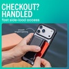 image:imageSmartish MagSafe Wallet  Side Hustle Flip  Magnetic Card Holder Kickstand  Slim  Flip Finger Grip Strap Holds 3 Cards  Cash Compatible with Apple iPhone 171615141312  Black Tie AffairBlack Tie Affair