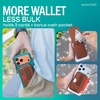 image:imageSmartish MagSafe Wallet  Side Hustle Flip  Magnetic Card Holder Kickstand  Slim  Flip Finger Grip Strap Holds 3 Cards  Cash Compatible with Apple iPhone 171615141312  Black Tie AffairChestnut Brown