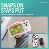 image:imageSmartish MagSafe Wallet  Side Hustle Flip  Magnetic Card Holder Kickstand  Slim  Flip Finger Grip Strap Holds 3 Cards  Cash Compatible with Apple iPhone 171615141312  Black Tie AffairLeaf Me Alone