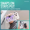 image:imageSmartish MagSafe Wallet  Side Hustle Flip  Magnetic Card Holder Kickstand  Slim  Flip Finger Grip Strap Holds 3 Cards  Cash Compatible with Apple iPhone 171615141312  Black Tie AffairVery Cherry Blossom