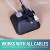 image:imageSmartish Magnetic Cord Holder  Cable Wrangler Organizer with Magnet Clips for Charger Management on Desktop Nightstand for USBC  Lightning  Lightly Toasted BeigeBlack Tie Affair