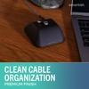 image:imageSmartish Magnetic Cord Holder  Cable Wrangler Organizer with Magnet Clips for Charger Management on Desktop Nightstand for USBC  Lightning  Lightly Toasted BeigeBlack Tie Affair