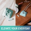image:imageSmartish Magnetic Cord Holder  Cable Wrangler Organizer with Magnet Clips for Charger Management on Desktop Nightstand for USBC  Lightning  Lightly Toasted BeigeTeal Me More