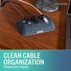 image:imageSmartish Magnetic Cord Holder  Cable Wrangler Organizer with Magnet Clips for Charger Management on Desktop Nightstand for USBC  Lightning  Lightly Toasted BeigeBlue Jeanie