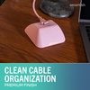 image:imageSmartish Magnetic Cord Holder  Cable Wrangler Organizer with Magnet Clips for Charger Management on Desktop Nightstand for USBC  Lightning  Lightly Toasted BeigeIm Blushing