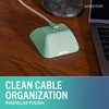 image:imageSmartish Magnetic Cord Holder  Cable Wrangler Organizer with Magnet Clips for Charger Management on Desktop Nightstand for USBC  Lightning  Lightly Toasted BeigeTeal Me More