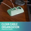 image:imageSmartish Magnetic Cord Holder  Cable Wrangler Organizer with Magnet Clips for Charger Management on Desktop Nightstand for USBC  Lightning  Lightly Toasted BeigeTeal Me More
