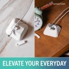 image:imageSmartish Magnetic Cord Holder  Cable Wrangler Organizer with Magnet Clips for Charger Management on Desktop Nightstand for USBC  Lightning  Lightly Toasted BeigeSnow Day White