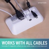 image:imageSmartish Magnetic Cord Holder  Cable Wrangler Organizer with Magnet Clips for Charger Management on Desktop Nightstand for USBC  Lightning  Lightly Toasted BeigeSnow Day White