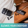 image:imageSmartish Magnetic Cord Holder  Cable Wrangler Organizer with Magnet Clips for Charger Management on Desktop Nightstand for USBC  Lightning  Lightly Toasted BeigeBlack Tie Affair