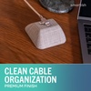 image:imageSmartish Magnetic Cord Holder  Cable Wrangler Organizer with Magnet Clips for Charger Management on Desktop Nightstand for USBC  Lightning  Lightly Toasted BeigeLightly Toasted Beige