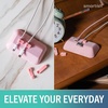 image:imageSmartish Magnetic Cord Holder  Cable Wrangler Organizer with Magnet Clips for Charger Management on Desktop Nightstand for USBC  Lightning  Lightly Toasted BeigeIm Blushing